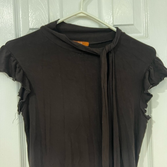 Brown light knit blouse - Picture 5 of 7